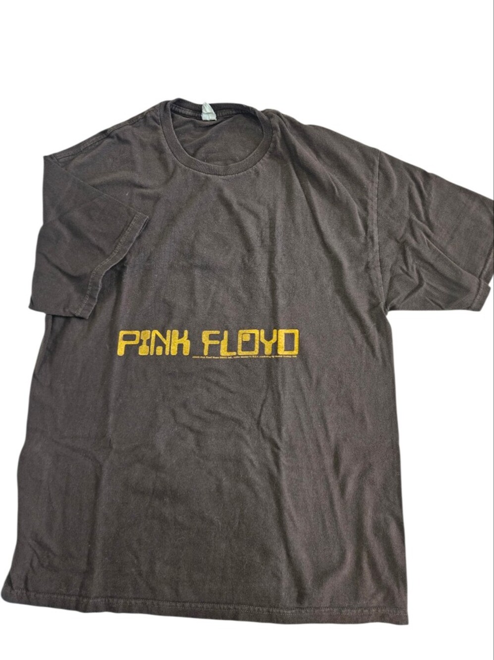 Pink Floyd BrownTee with Yellow Logo 2006 Larhe